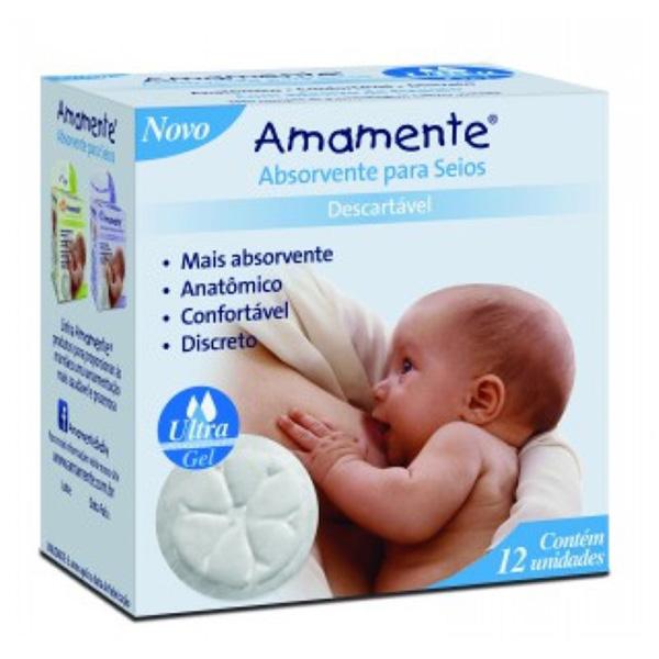  Absorvente para Seios AMAMENTE 12UN 